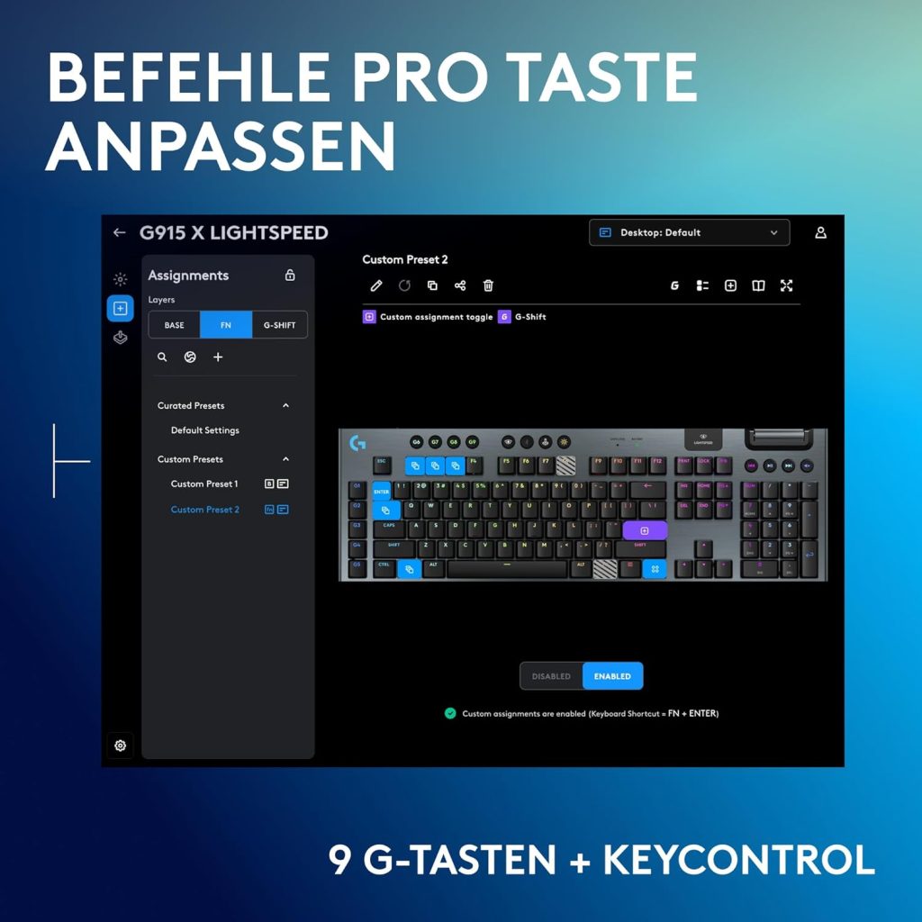 Wireless Gaming Tastatur 2026